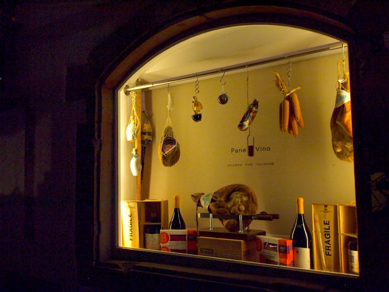 Italian Sub sandwich with salami and provolone